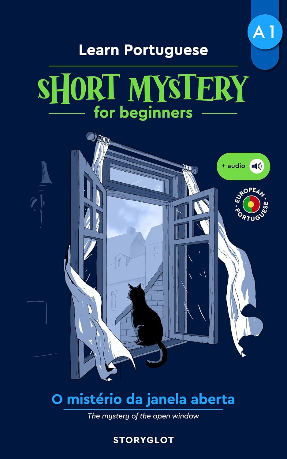 capítulo por capítulo baixar O mistério da janela aberta (A1): Learn European Portuguese through stories