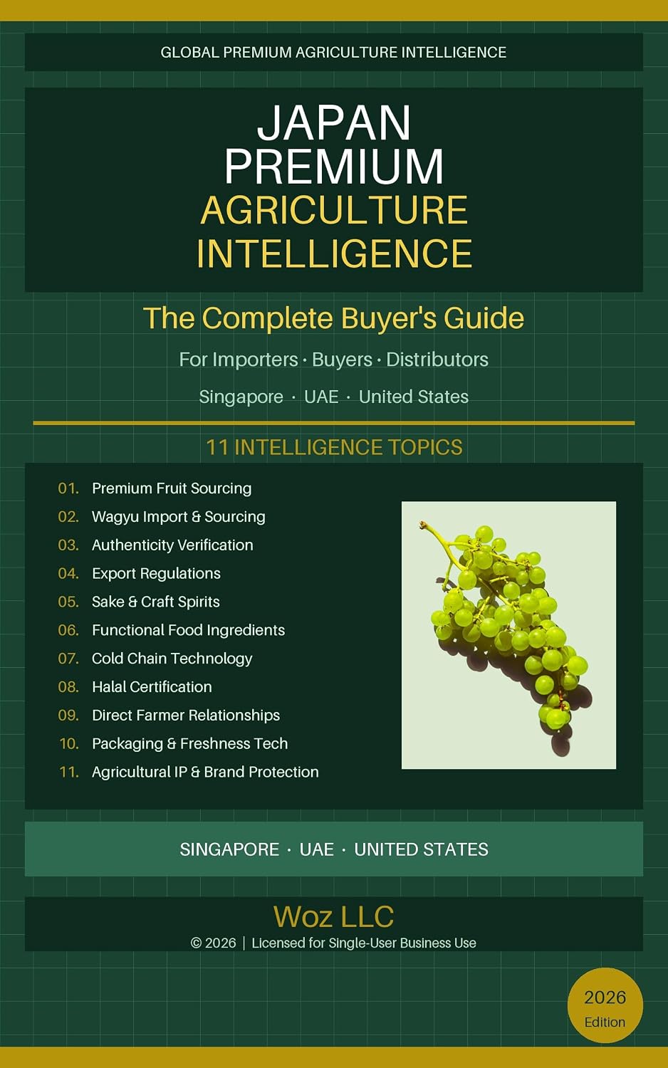 Japan Premium Agriculture Intelligence: The Complete Buyer's Guide: Sourcing, Regulations, Halal, Cold Chain & IP — For Importers in Singapore, UAE & the United States (English Edition) baixar livro de graça