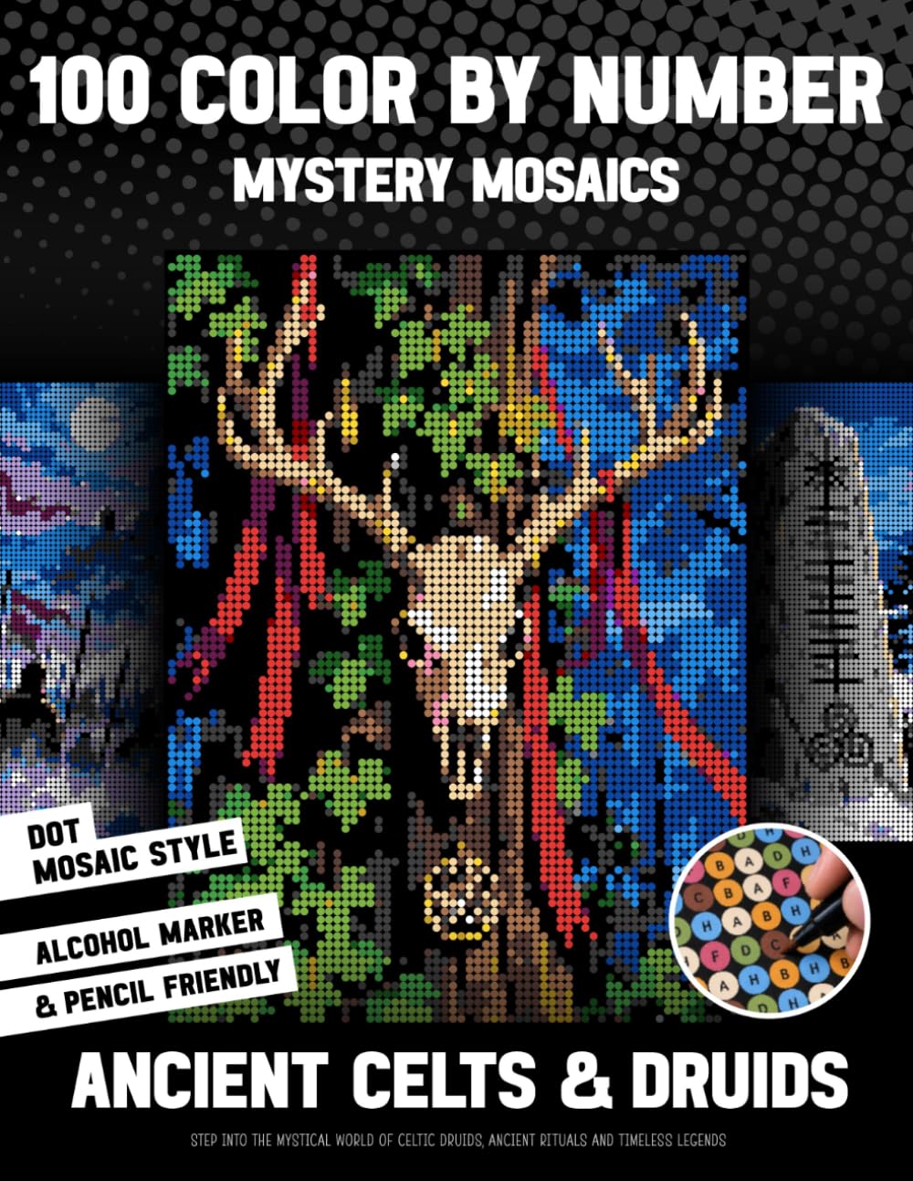 capítulo por capítulo baixar 100 Color by Number Mystery Mosaics - Ancient Celts & Druids: Step Into The Mystical World Of Celtic Druids, Ancient Rituals And Timeless Legends (inqa’s color mysteries)