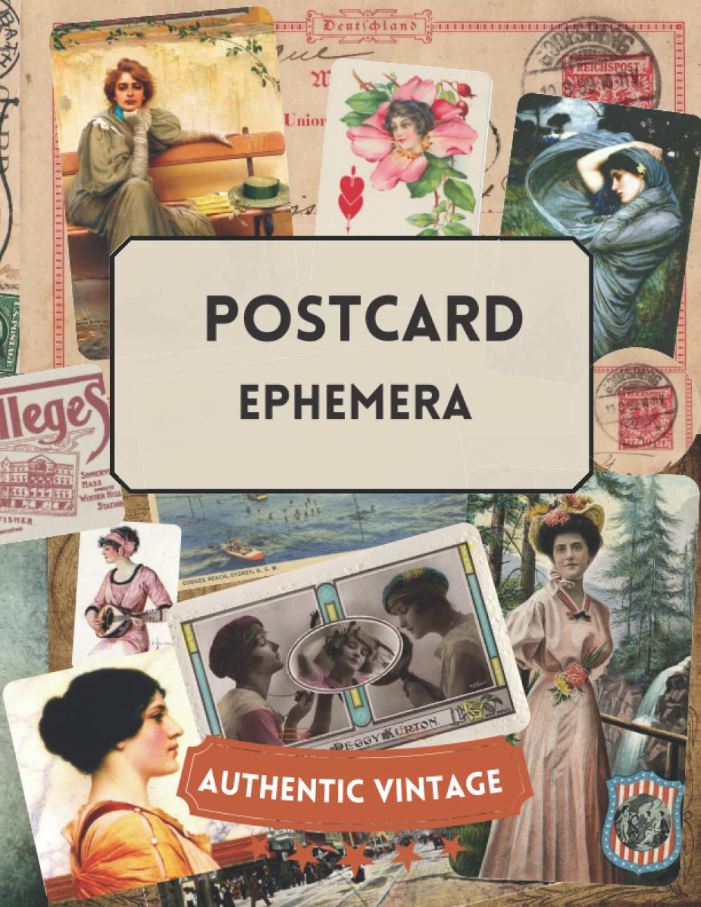 capítulo por capítulo baixar Vintage Postcard Ephemera: A Postcard Themed Variety Collection of Authentic Ephemera for Scrapbooking, Junk Journals, Collage, Decoupage and Other Craft Projects.