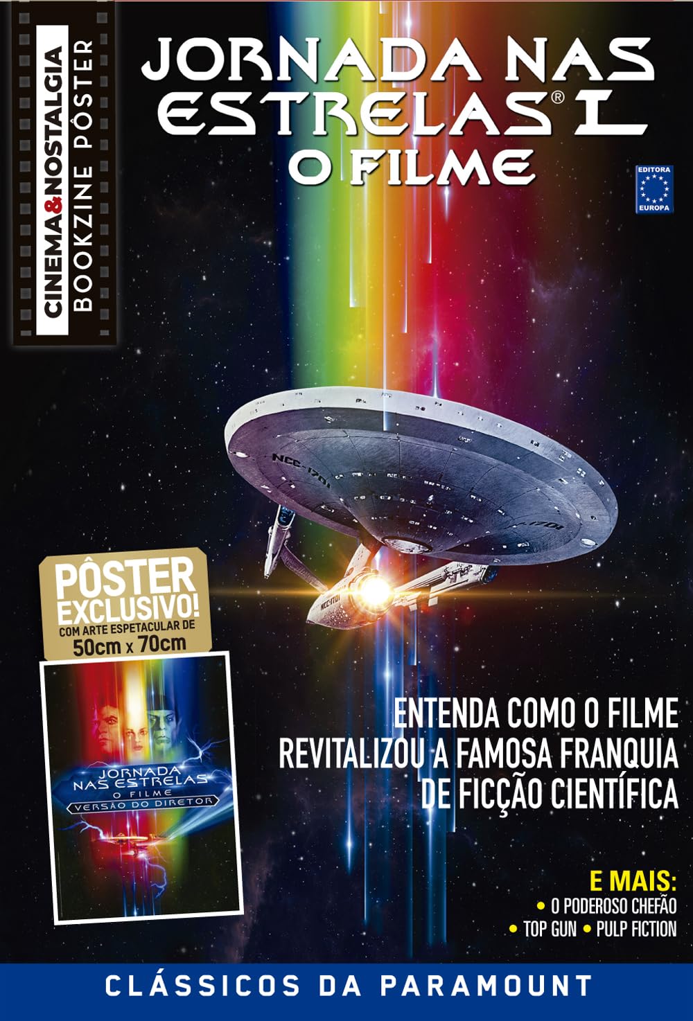 Jornada nas Estrelas (Versão lisa, sem dobras, enviada em tubo protetor) - Superpôster Cinema e Nostalgia baixar o livro de graça