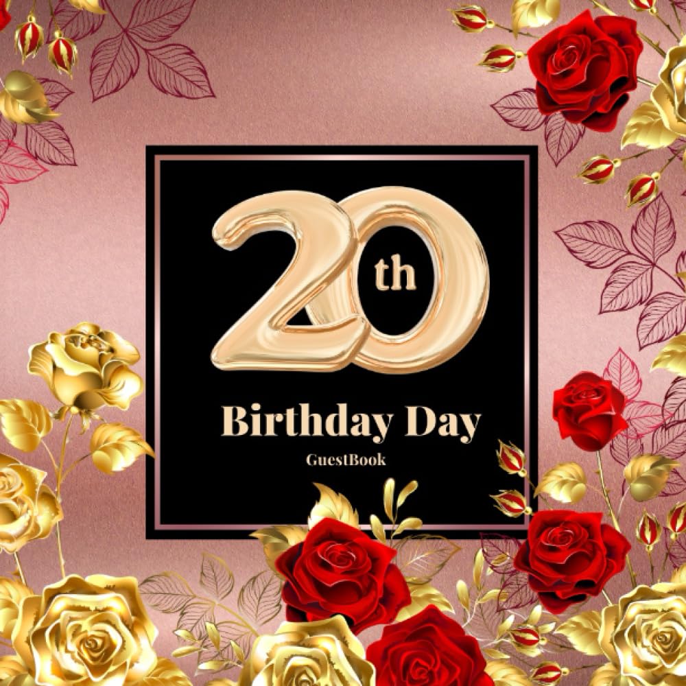 ler totalmente 20th Birthday Guest Book: Rose Gold | Guest Messages and Thoughts Photo Birthday Guest Book, Captures the essence of celebration and cherishes... 8.5 X 8.5 inches. 120 pages.1 page per guest