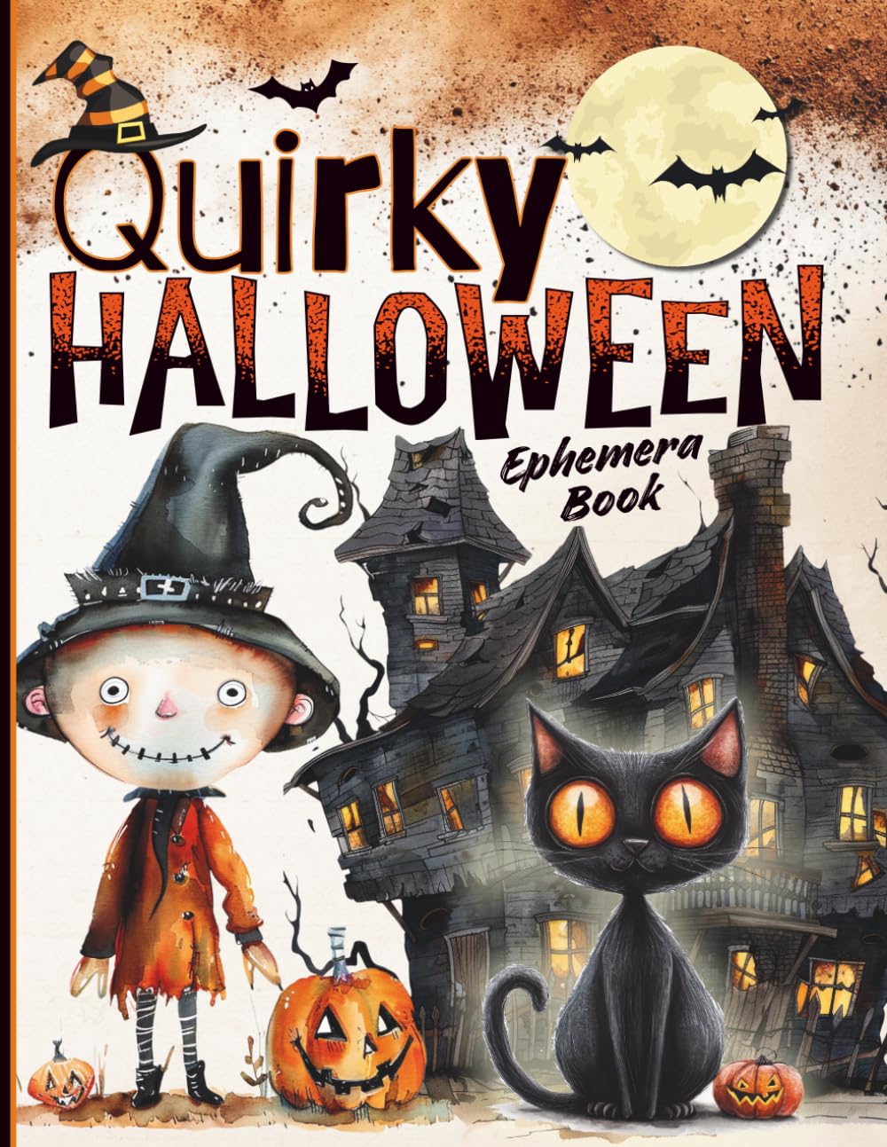 ler totalmente Quirky Halloween Ephemera Book: 150+ Spooky-Inspired Fussy Cuts for Junk Journals, Scrapbooking, Collage Art & Paper Crafts (French Edition)