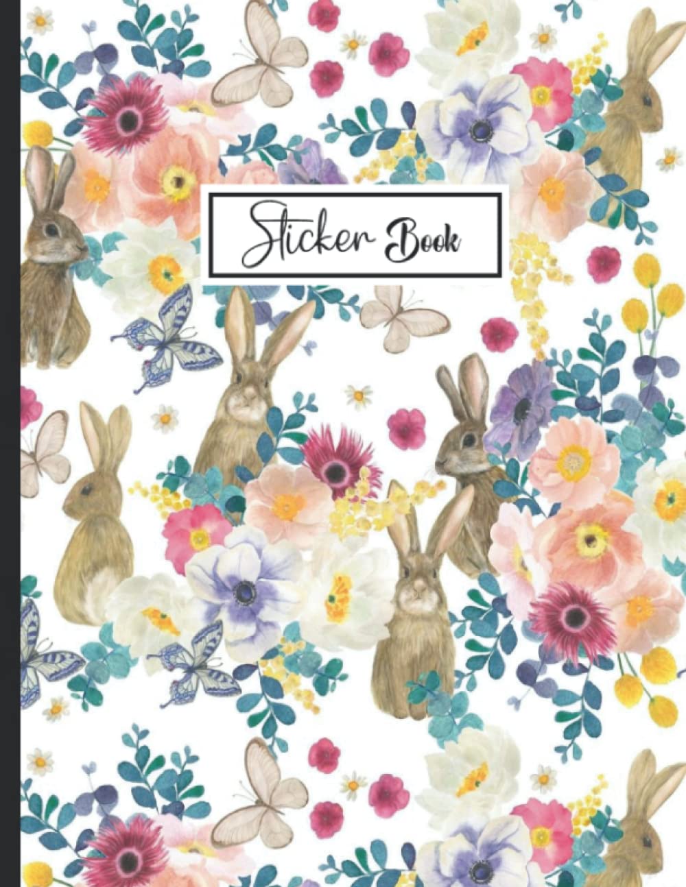 Sticker Book: Cute Rabbits Design Blank Sticker Album Journal pages for Kids Sticker Collection Book. baixar o livro de graça