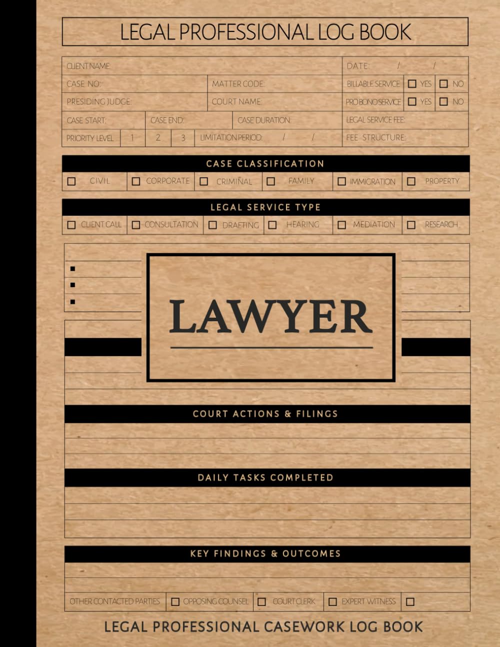 Legal Professional Casework Log Book: Conquer the Court. Ideal for Attorneys, Law Students, Solicitors & Consultants baixar o livro de graça