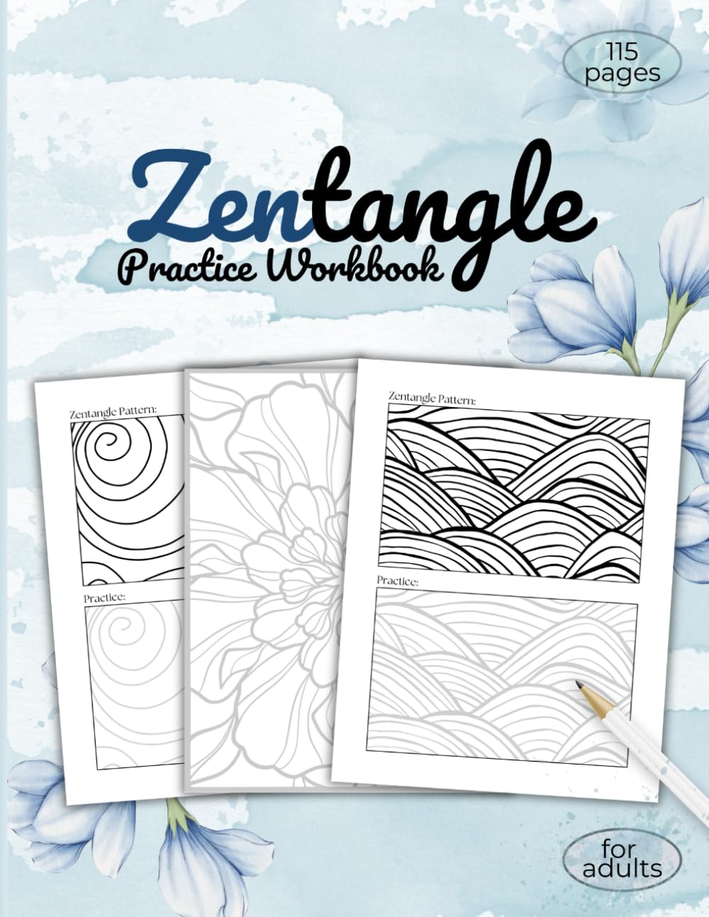 Zentangle Patterns for Practice, Mindful Drawing and Tracing Workbook, Guide Templates: Zentangle Workbook for Inspiring Patterns: Beginner-Friendly Zentangle Practice Exercises baixar o livro de graça