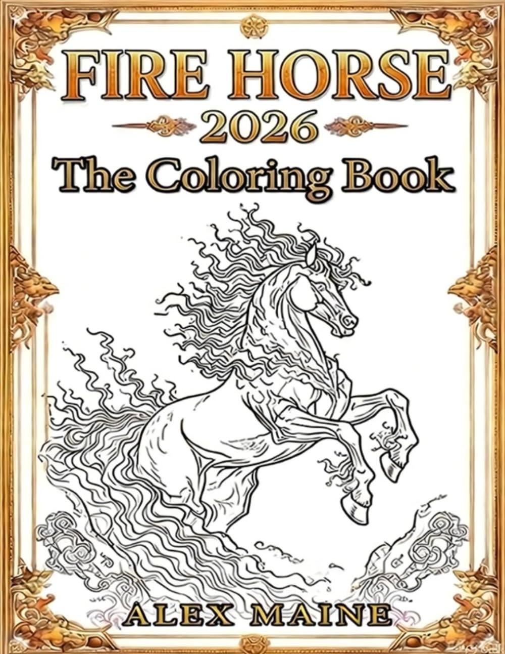 ler totalmente Fire Horse 2026 - The Coloring Book
