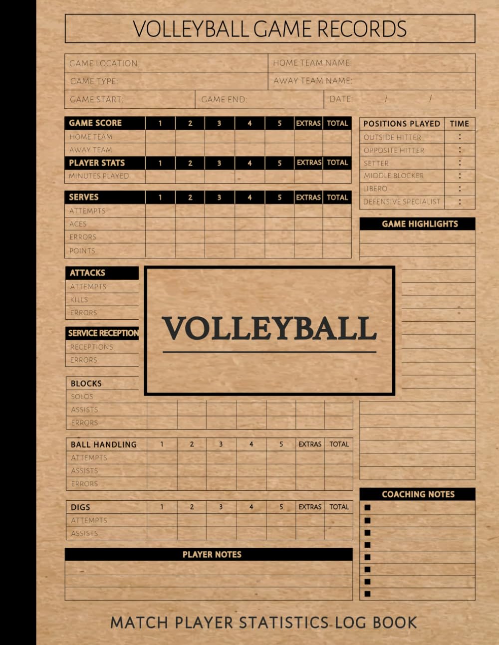 capítulo por capítulo baixar Volleyball Match Player Statistics Log Book: Track & Review Every Game. Ideal for Players, Coaches, and Sports Enthusiasts