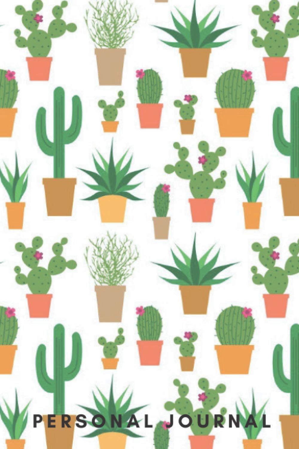 Personal Journal: Succulent plants design 6x9: 100 soft and smooth blank numbered pages baixar o livro de graça