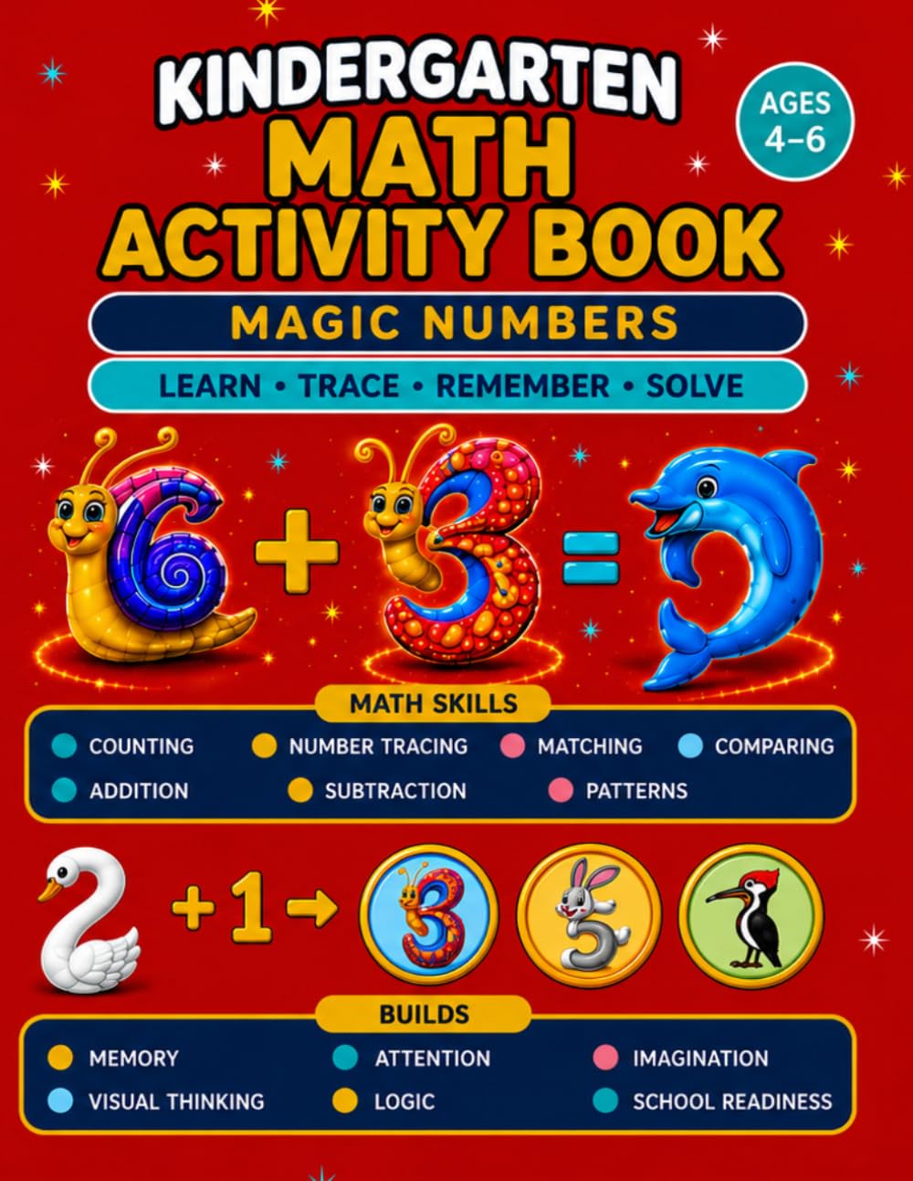 Kindergarten Math Activity Book Ages 4-6, Magic Numbers, Addition, Subtraction, Learn to Count, Number Tracing, Kids Learning Activity:: Math Skills,... Activities and Math Exercises, + Worksheets baixar o livro de graça