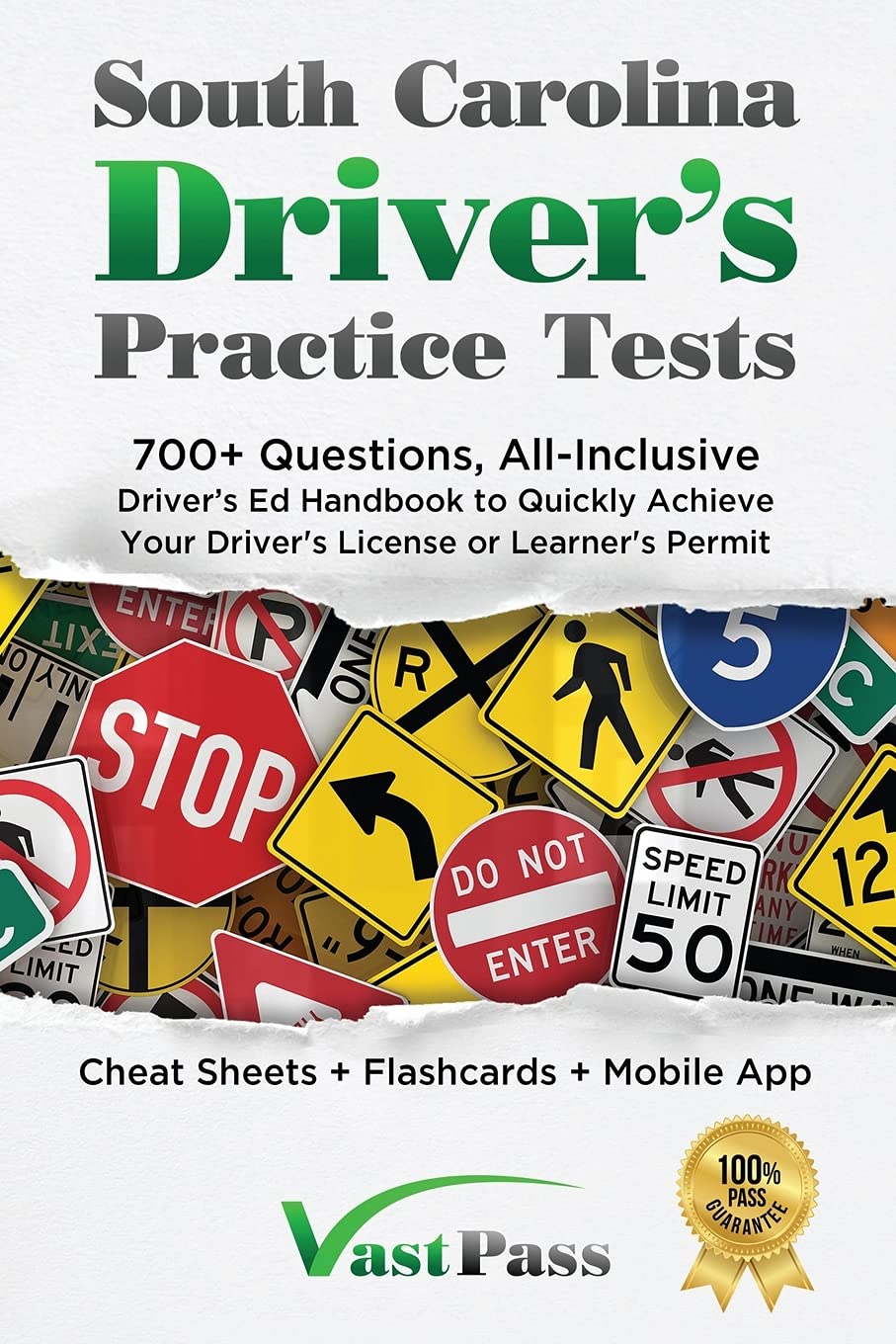 South Carolina Driver's Practice Tests: 700+ Questions, All-Inclusive Driver's Ed Handbook to Quickly achieve your Driver's License or Learner's Permit (Cheat Sheets + Digital Flashcards + Mobile App) baixar livro de graça