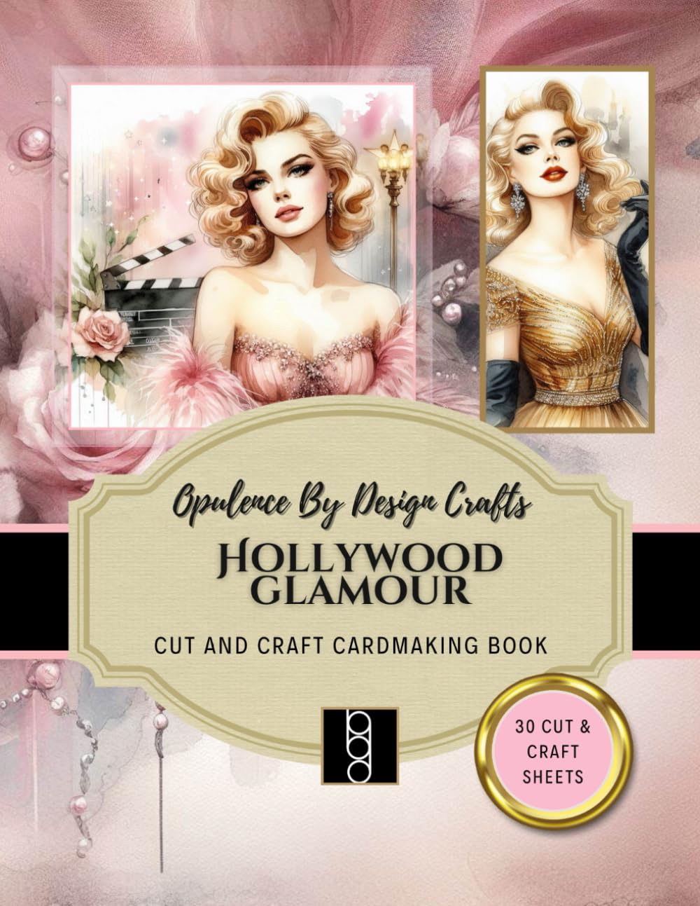 ler totalmente Opulence By Design Crafts - Hollywood Glamour Collection Cut And Create Cardmaking Activity Book: Make at least 24 cards