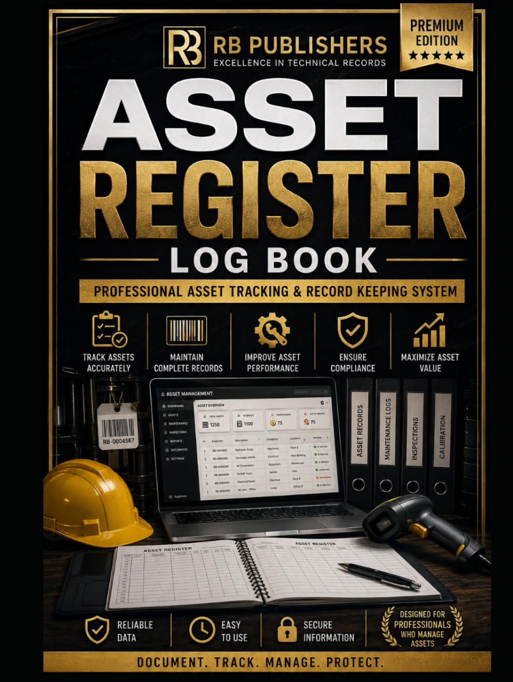 capítulo por capítulo baixar Asset Register Log Book: Professional Asset Tracking, Maintenance Record Keeping & Equipment Inventory Management System: Track Physical Assets,... Asset Condition, Maintenance History...