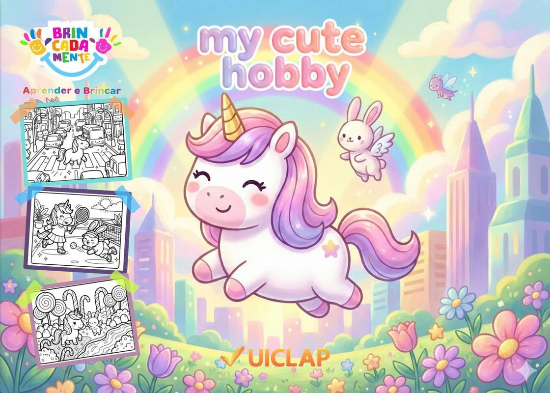 ler totalmente Livro de Colorir - My Cute Hobby