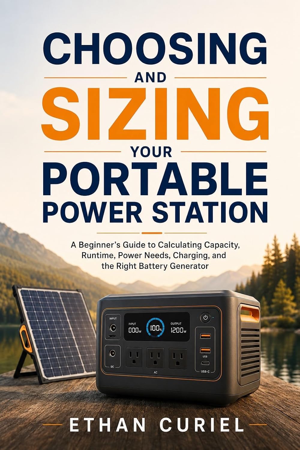 ler totalmente Choosing and Sizing Your Portable Power Station: A Beginner’s Guide to Calculating Capacity, Runtime, Power Needs, Charging, and the Right Battery Generator (English Edition)