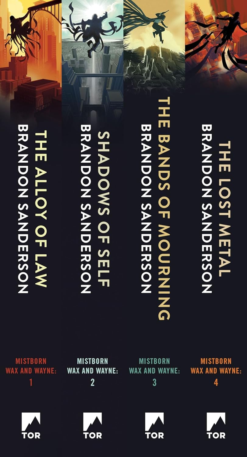 Mistborn: The Wax & Wayne Series: Alloy of Law, Shadows of Self, Bands of Mourning, The Lost Metal (The Mistborn Saga) (English Edition) baixar o livro de graça