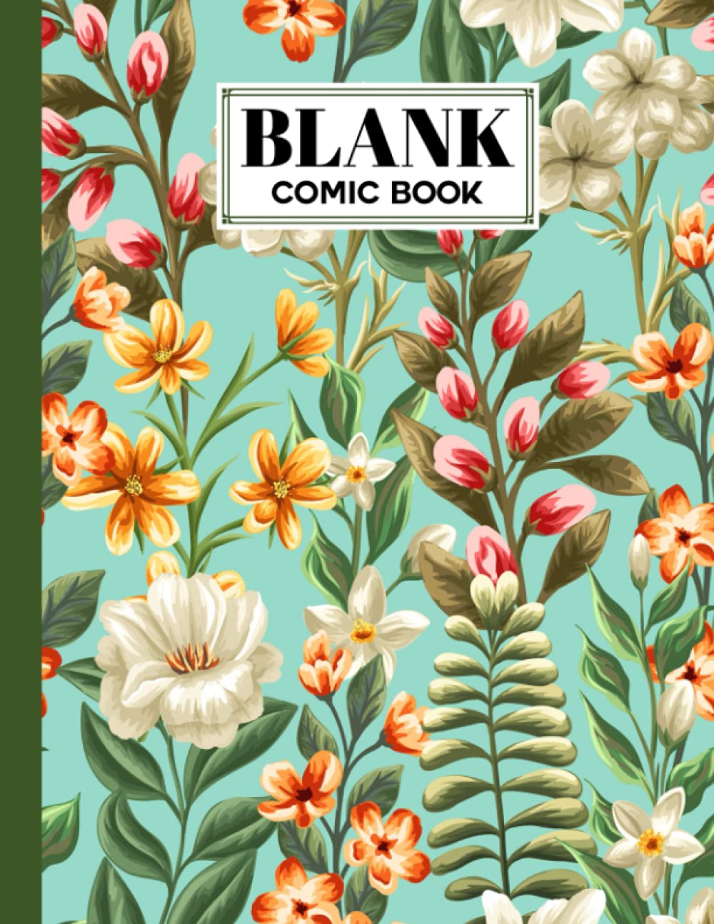 Blank Comic Book: Watercolor Florals Cover, Draw Your Own Comics - 120 Pages of Fun and Unique Templates - A Large 8.5" x 11" Notebook by Irma Franke baixar livro de graça