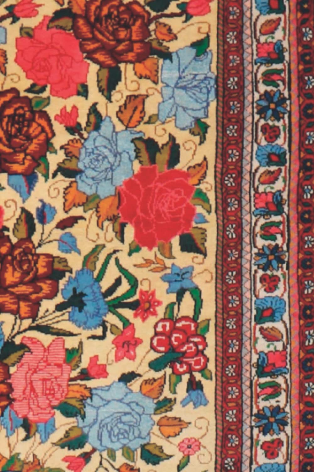 Persian carpet notebook: Persian carpet texture blank lined notebook