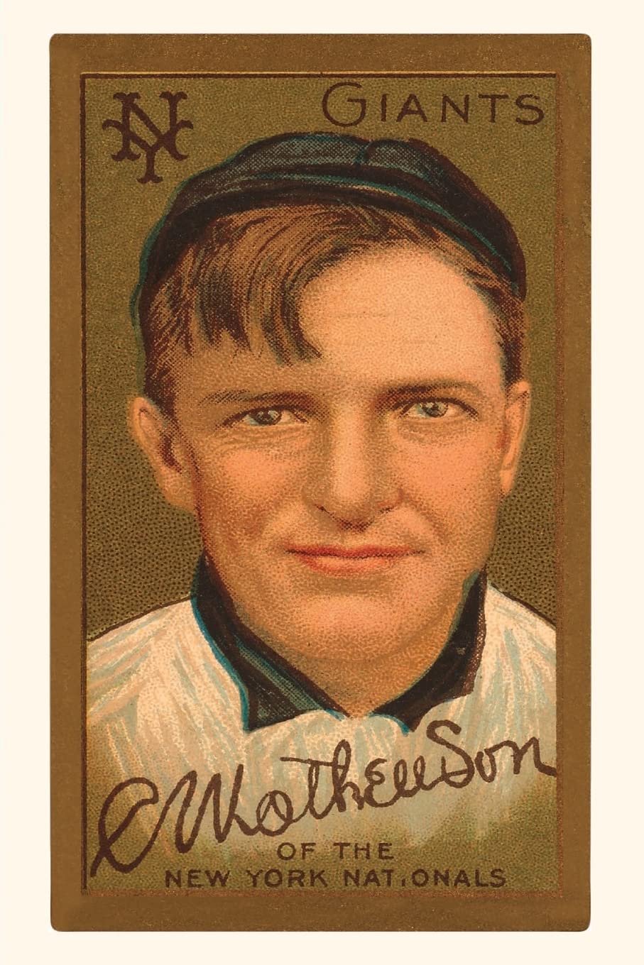 ler totalmente Vintage Journal Early Baseball Card, Christy Mathewson
