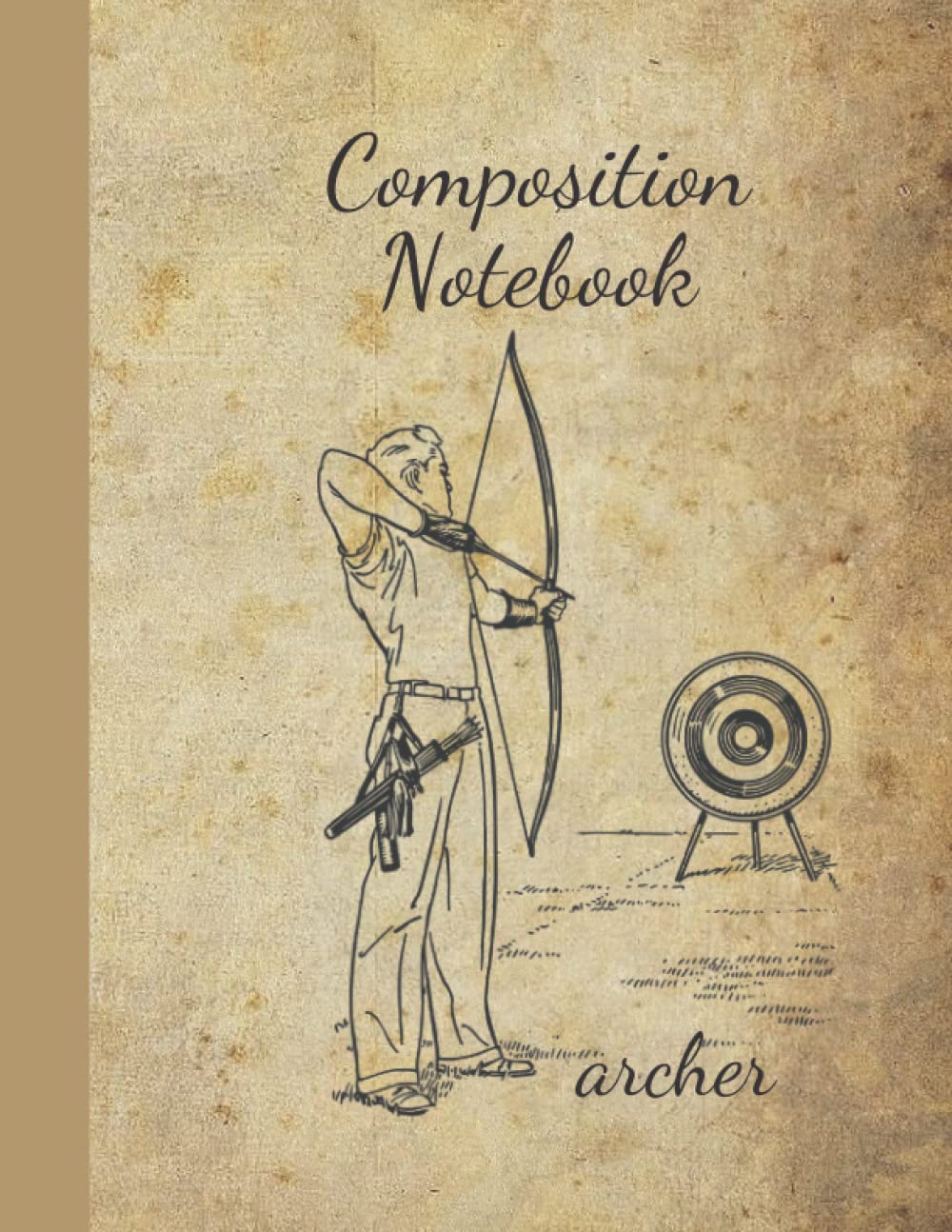 ler totalmente Archer Composition Notebook: Wide Ruled Notebook for Work Studying or School. Gift for Archers Students and Teachers. Vintage Look with Archer on Cover.
