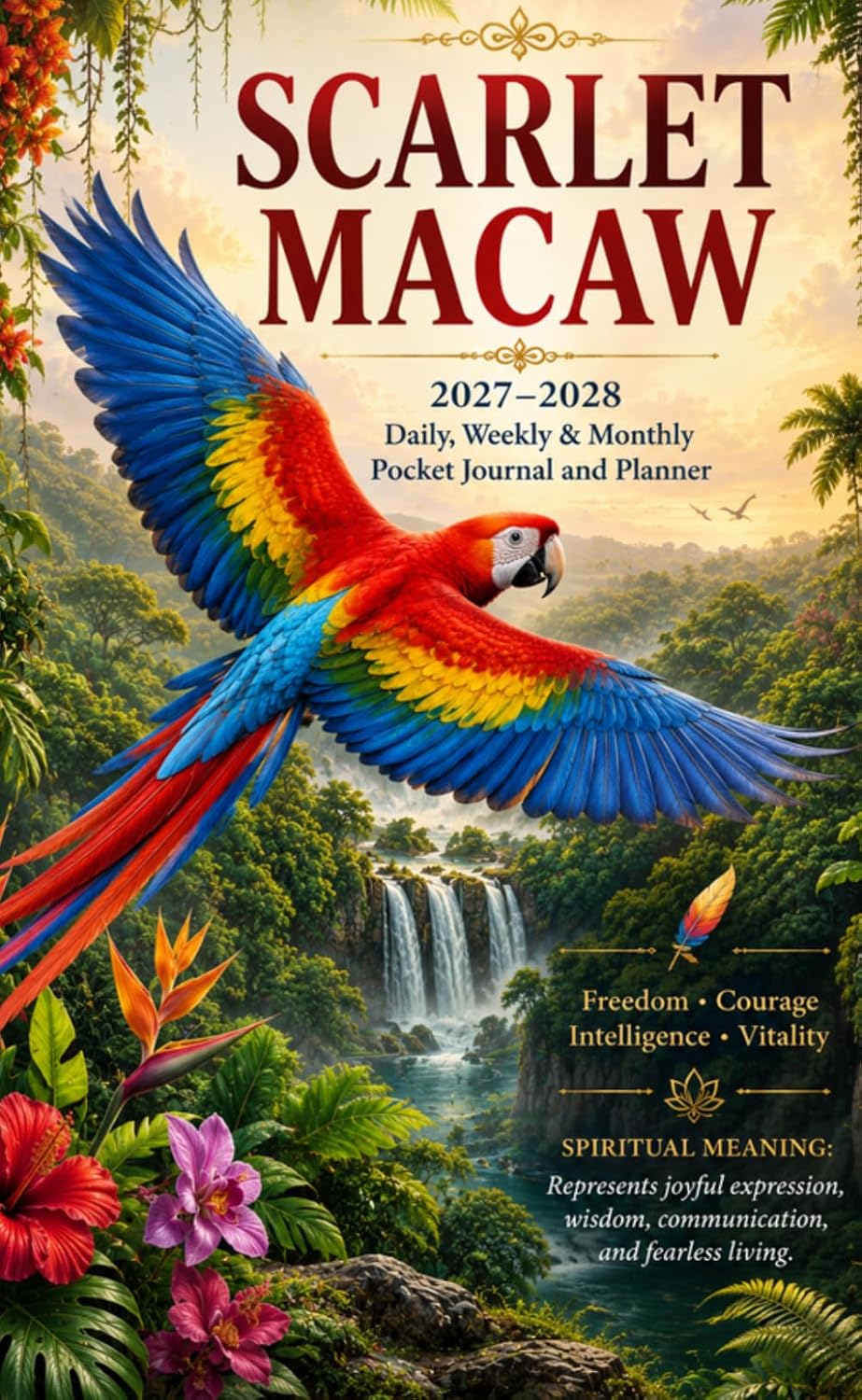 capítulo por capítulo baixar Scarlet Macaw: 2027-2028 Daily, Weekly & Monthly Pocket Journal and Planner