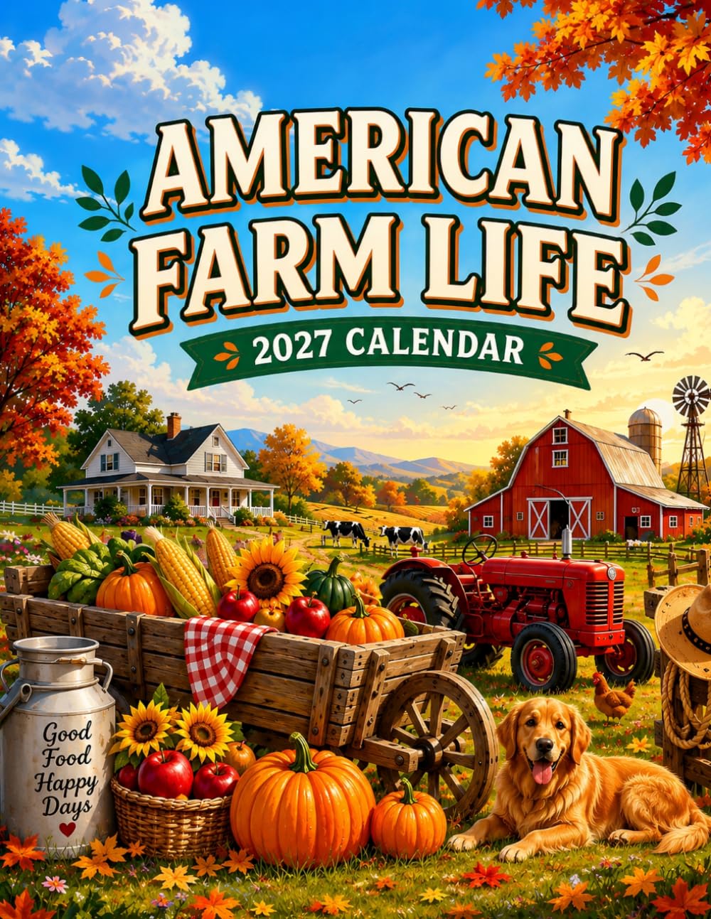 American Farm Life Calendar 2027: Farming, Tractors and Country Living Through the Seasons baixar o livro de graça