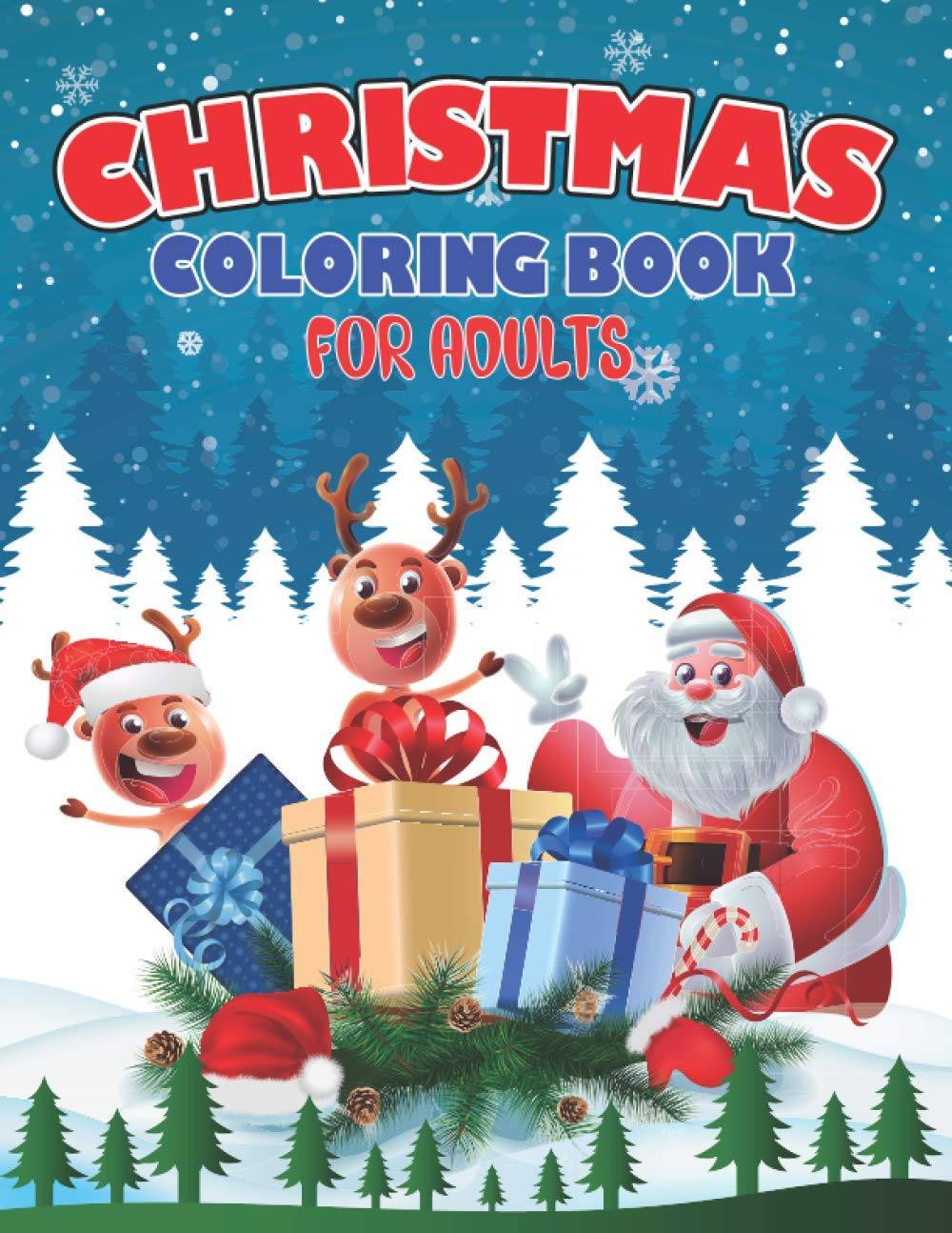 capítulo por capítulo baixar Christmas Coloring Book For Adults: Christmas Coloring Book for Adults Relaxation, Beautiful Holiday Stress Relieving Designs for Adult Coloring... tree lights (Christmas Coloring Books)
