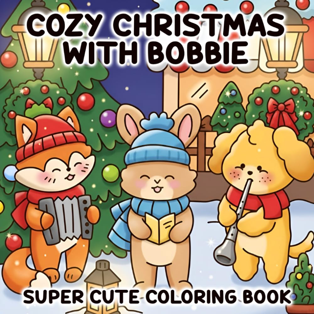 Cozy Christmas with Bobbie: Coloring Book Book for Adults and Teens Filled with Super Cute Animal Characters and Delightfully Simple Designs to Help You Relax and Unwind baixar o livro de graça