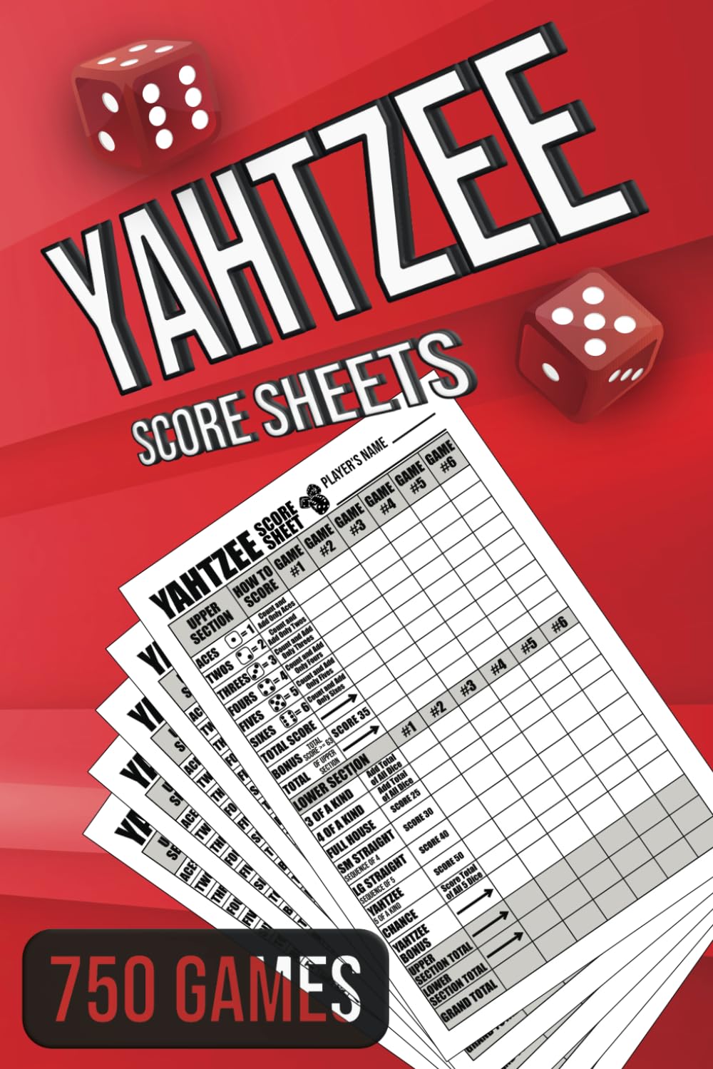 Yahtzee Score Sheets: 750 Score Games for Scorekeeping, Yahtzee Score Pads, 6 X 9 inches baixar o livro de graça