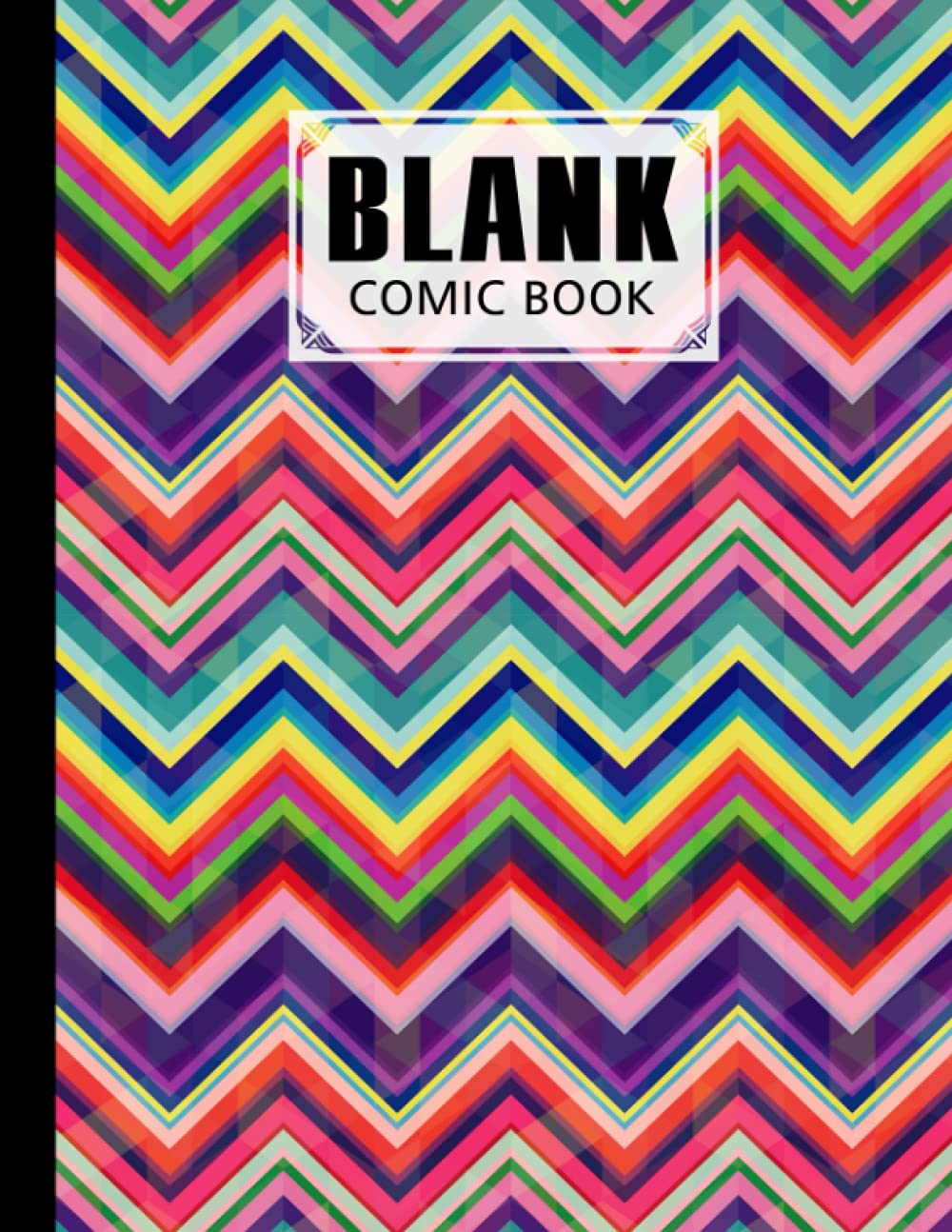 Blank Comic Book: Zigzags Cover Blank Comic Book, Create Your Own Story, Journal, Notebook, Sketchbook for Kids and Adults, 120 Pages - Size 8.5" x 11" Notebook by Resi Hummel baixar o livro de graça