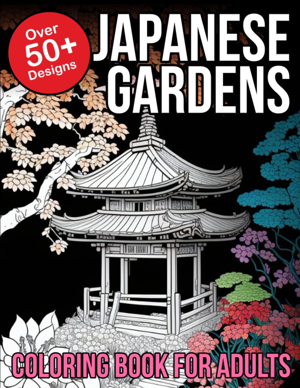 ler totalmente Japanese Gardens Coloring Book for Adults: Japanese Gardens Coffee Table Book