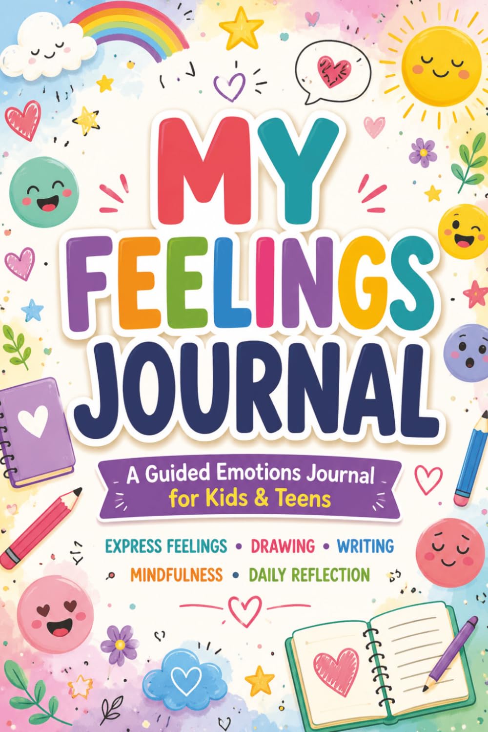 My Feelings Handbook: A Emotions Journal for Kids & Teens to Express Feelings Through Drawing and Writing baixar livro de graça