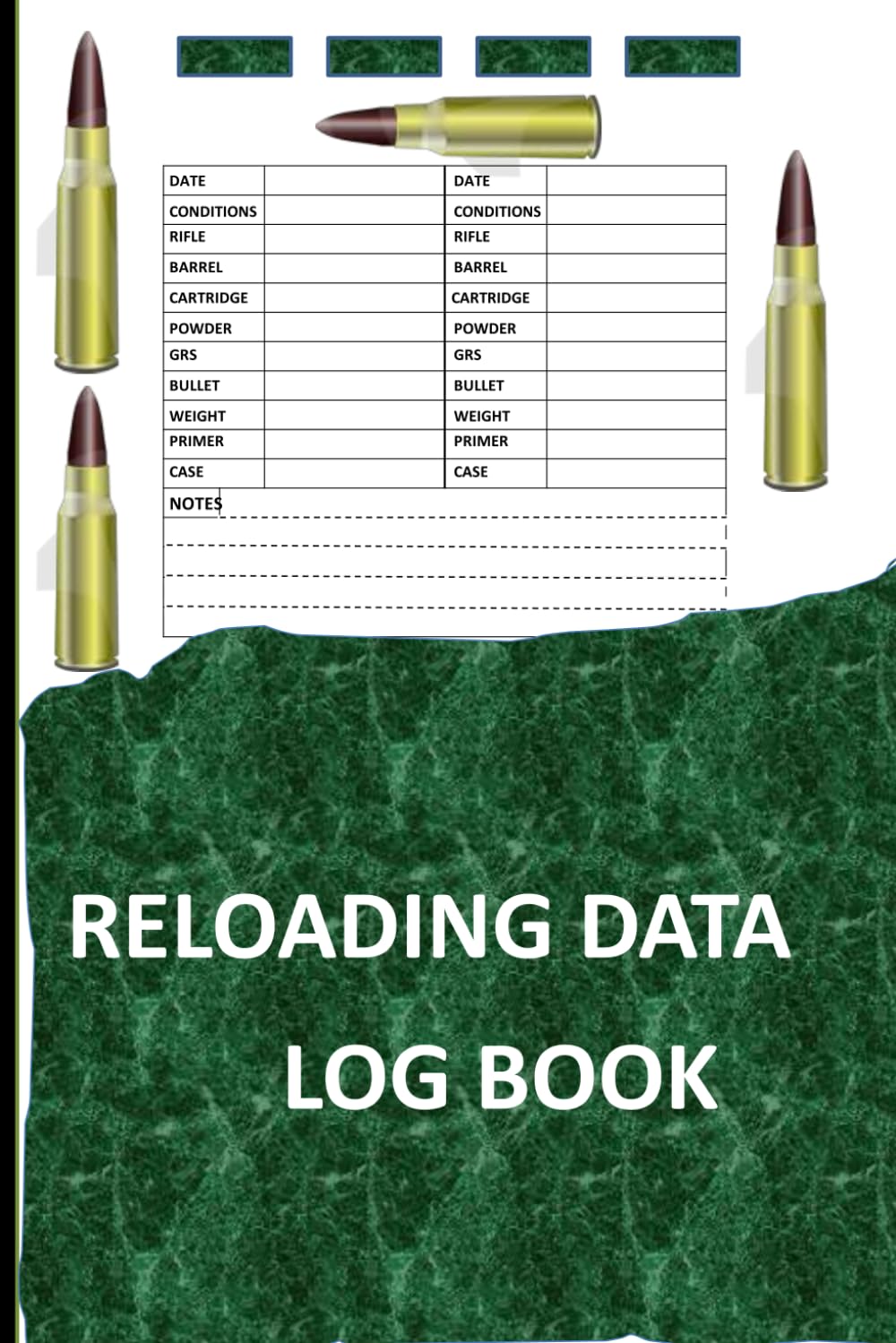 Reloading Data Log book: Track and record ammunition loading details size 6 x 9 inches, 120 pages baixar livro de graça