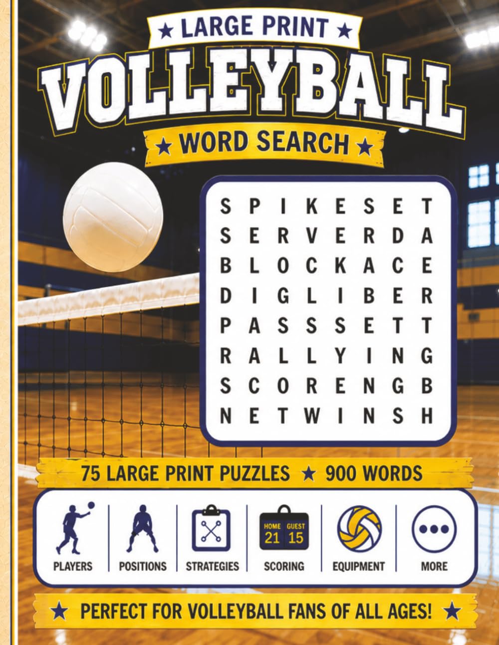 Large Print Volleyball Word Search baixar livro de graça