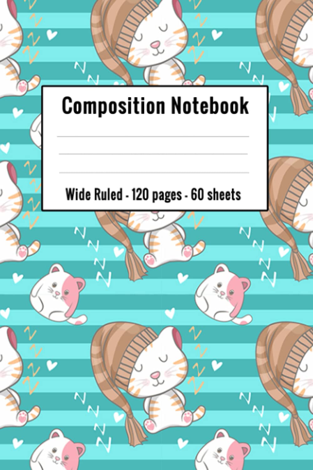 ler totalmente cat composition notebook wide ruled: cat notebooks for school | composition notebook for kids (Composition Book, Journal)