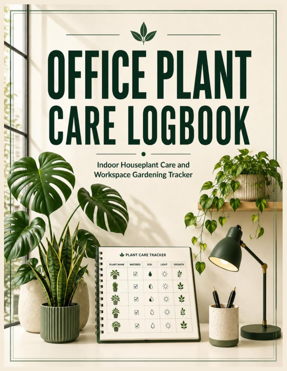 ler totalmente Office Plant Care Logbook: Indoor Houseplant Care and Workspace Gardening Tracker: The Essential Planner for Plant Parents to Record Growth and Watering Habits