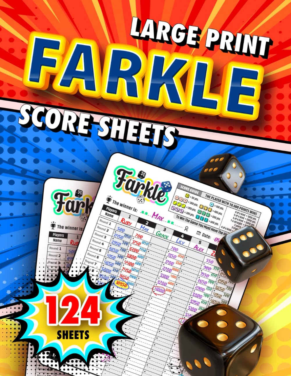 Large Print Farkle Score Sheets: Original Big Print Score Pads For Scorekeeping baixar livro de graça