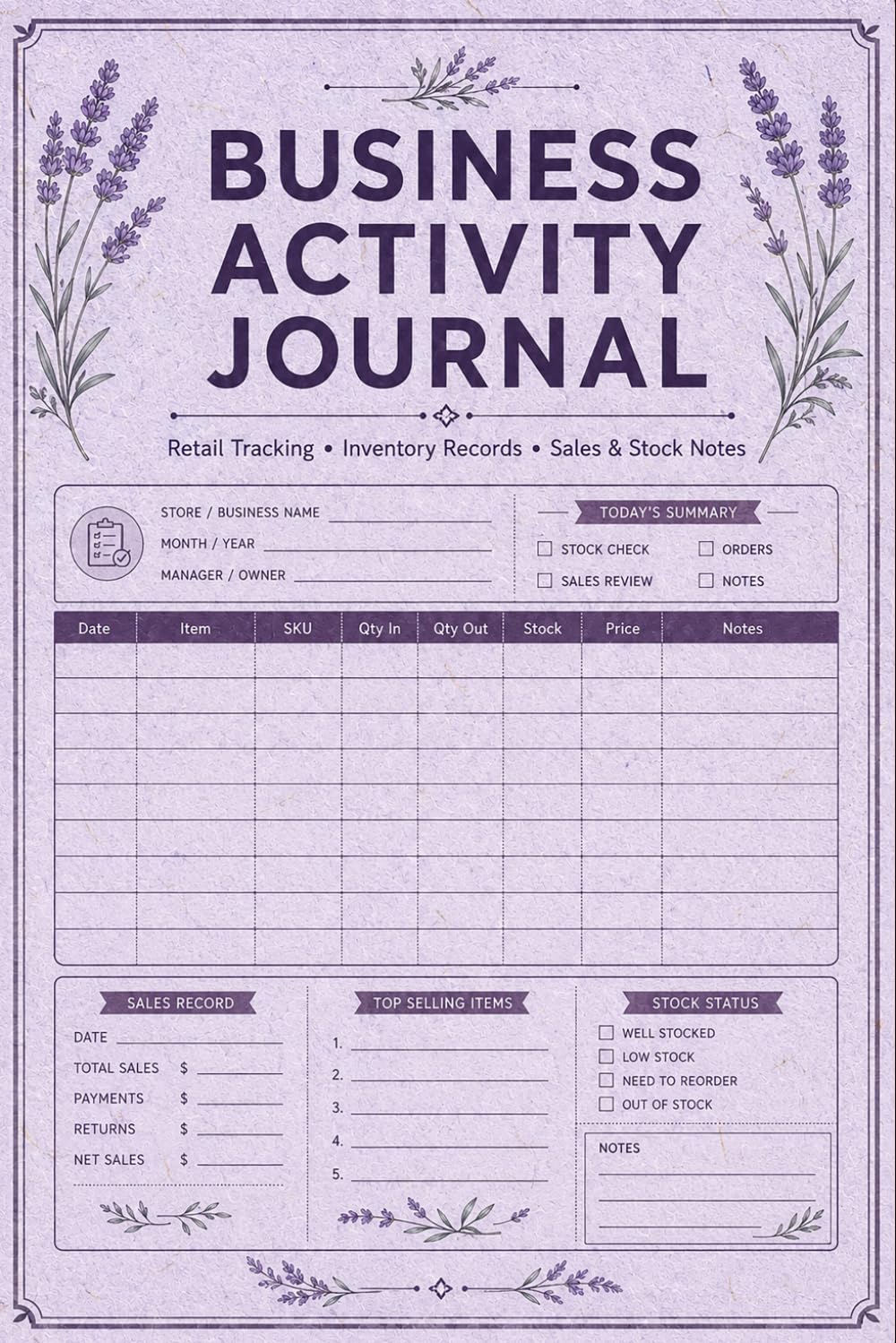 ler totalmente Business Activity Journal: Practical Record Notebook for Owners Tracking Daily Tasks, Client Interactions, Sales Notes, Important Events, Follow-Ups, and Operational Details