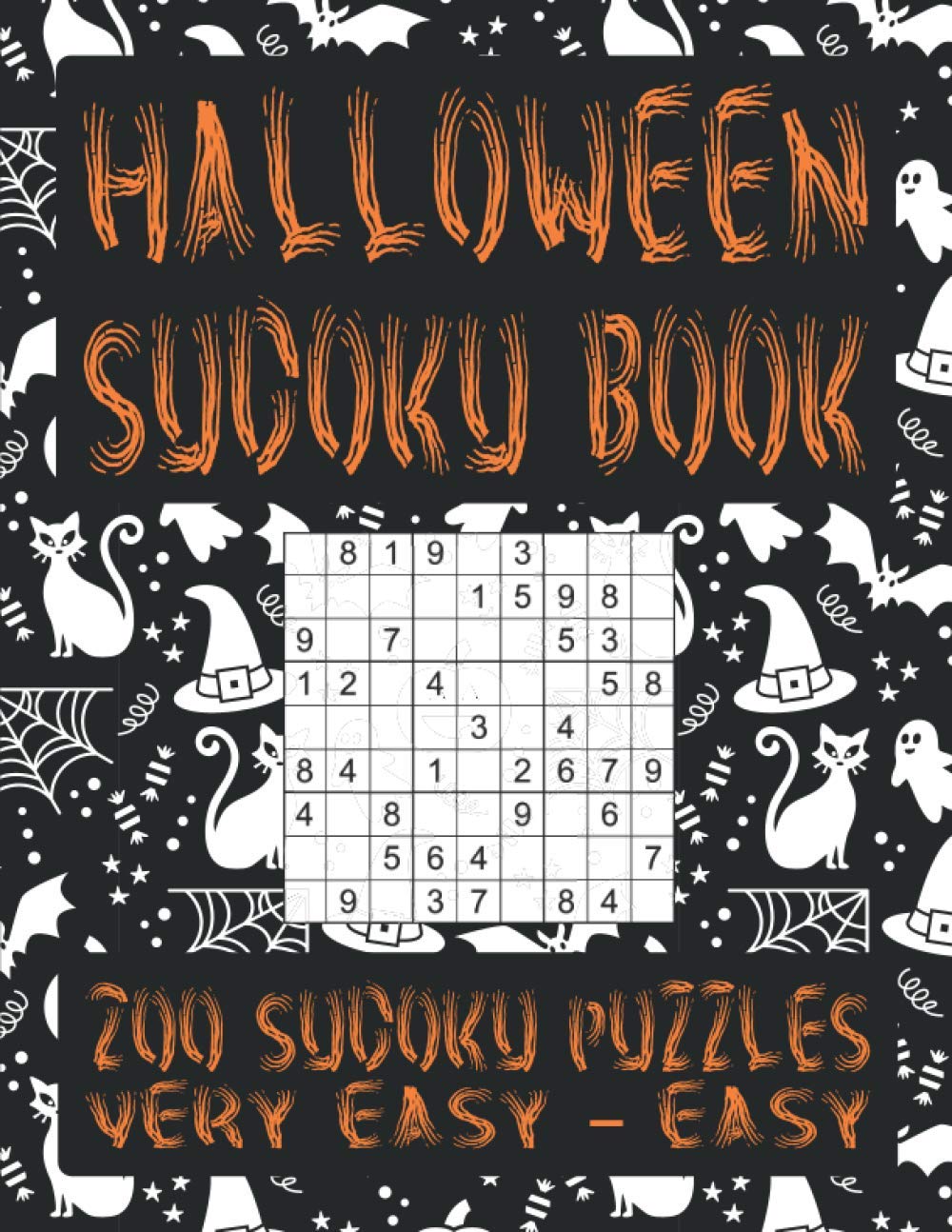 ler totalmente Halloween Sudoku Book: 200 Sudoku Puzzles: Very Easy - Easy
