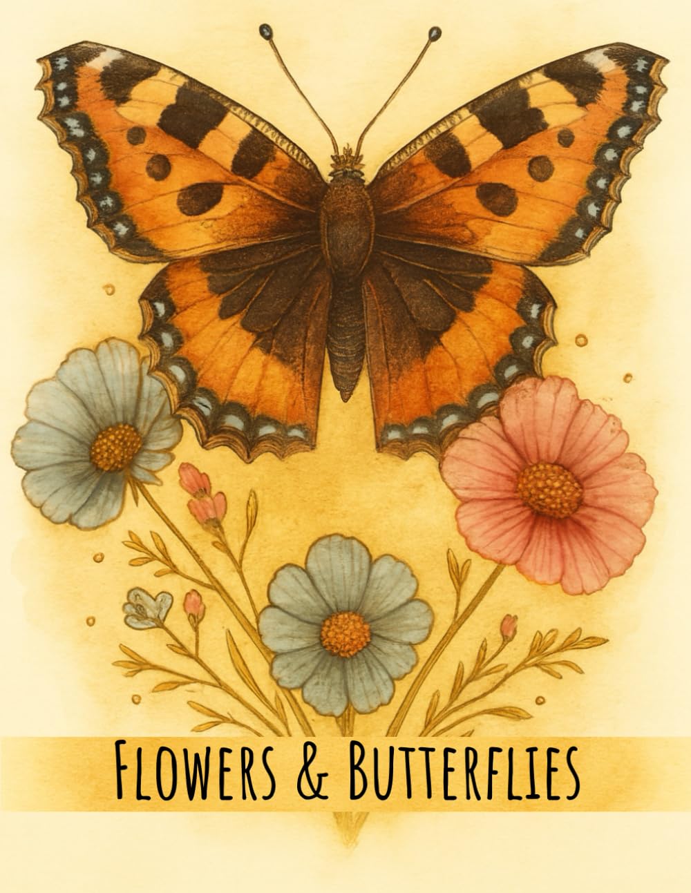 Flowers & Butterflies: A Relaxing Coloring Book baixar livro de graça
