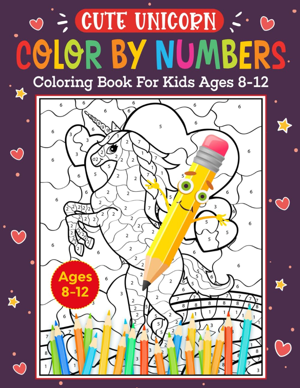 Cute Unicorn Color by Numbers Coloring Book for Kids Ages 8-12: 40 Unique Designs to Color for Girls and Boyes baixar livro de graça