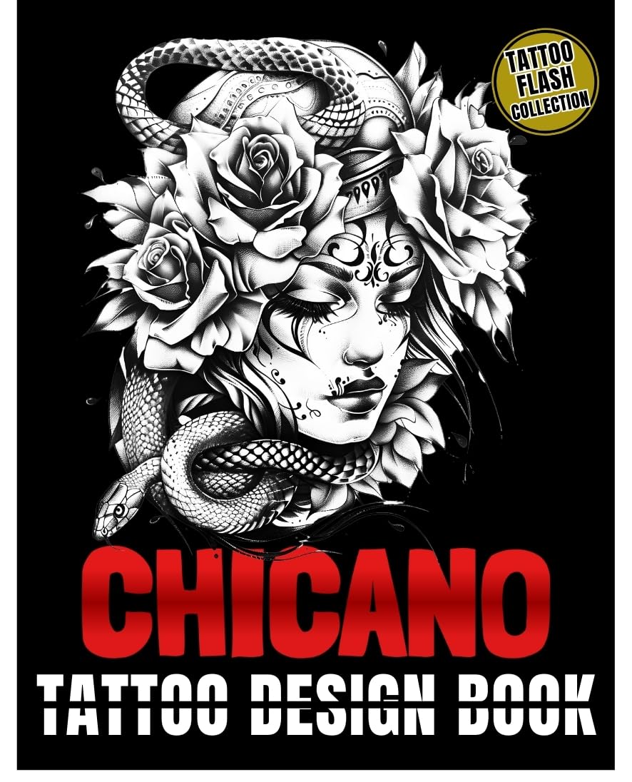 ler totalmente Tattoo Design Book: 400 Chicano Tattoos in Black & White – A Complete Tattoo Flash Collection for Artists, Enthusiasts & Beginners (English Edition)