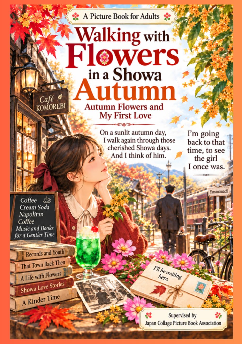 ler totalmente Walking with Flowers in a Showa Autumn: Autumn Flowers and My First Love (A Picture Book for Adults)