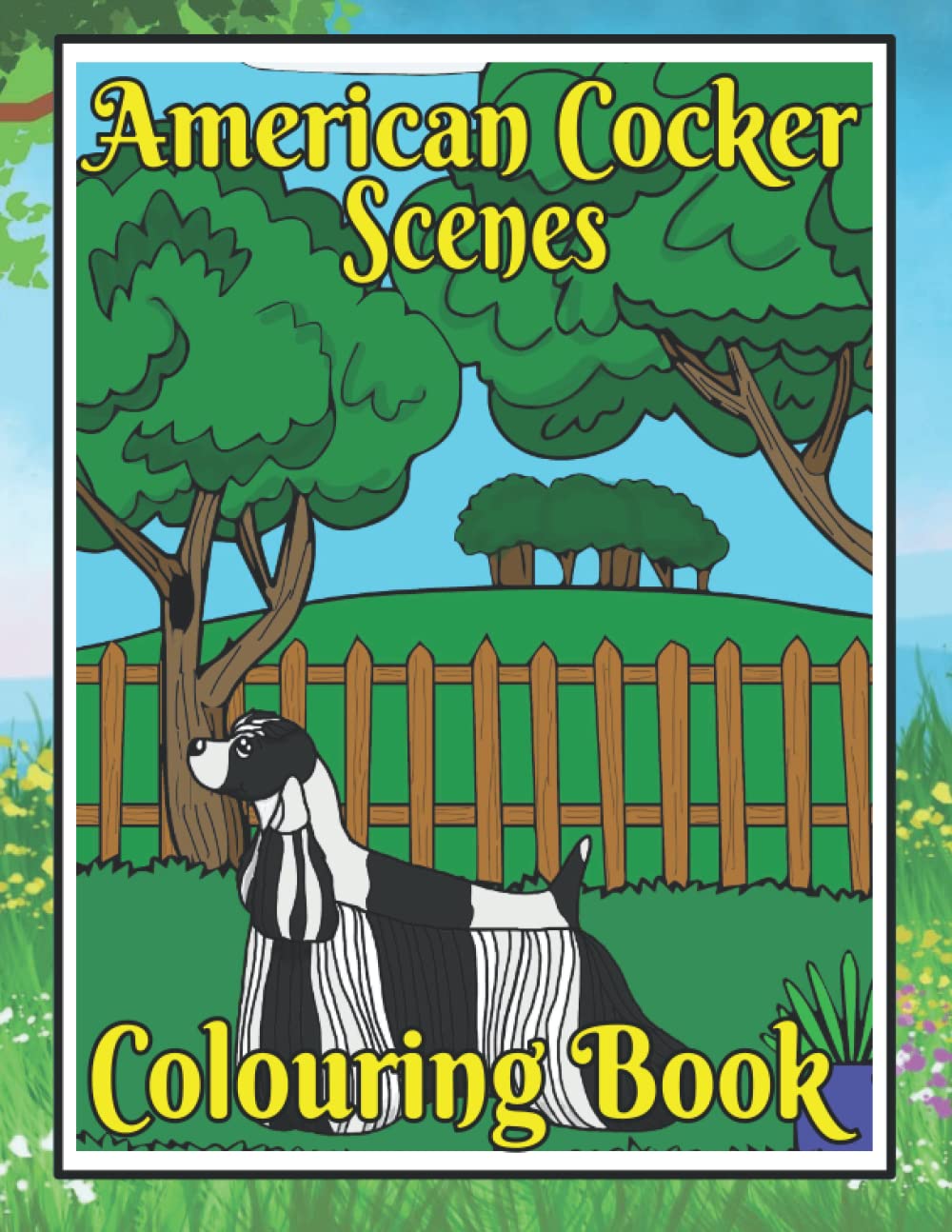 ler totalmente American Cocker Scenes Colouring Book: American cocker spaniel gifts for dog lovers