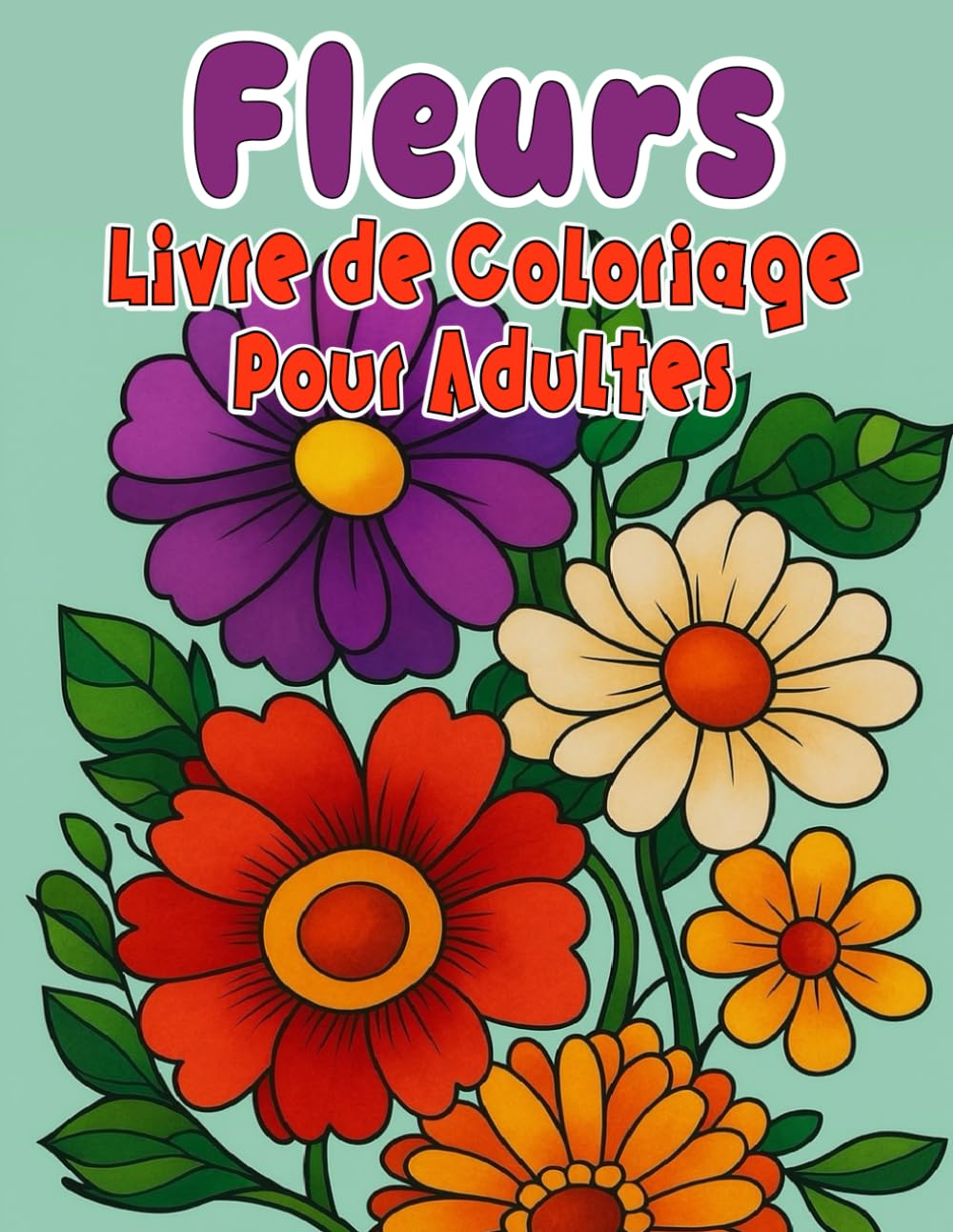 Fleurs Livre de Coloriage pour Adultes: 40+ magnifiques illustrations pour la relaxation et le soulagement du stress (French Edition) baixar livro de graça