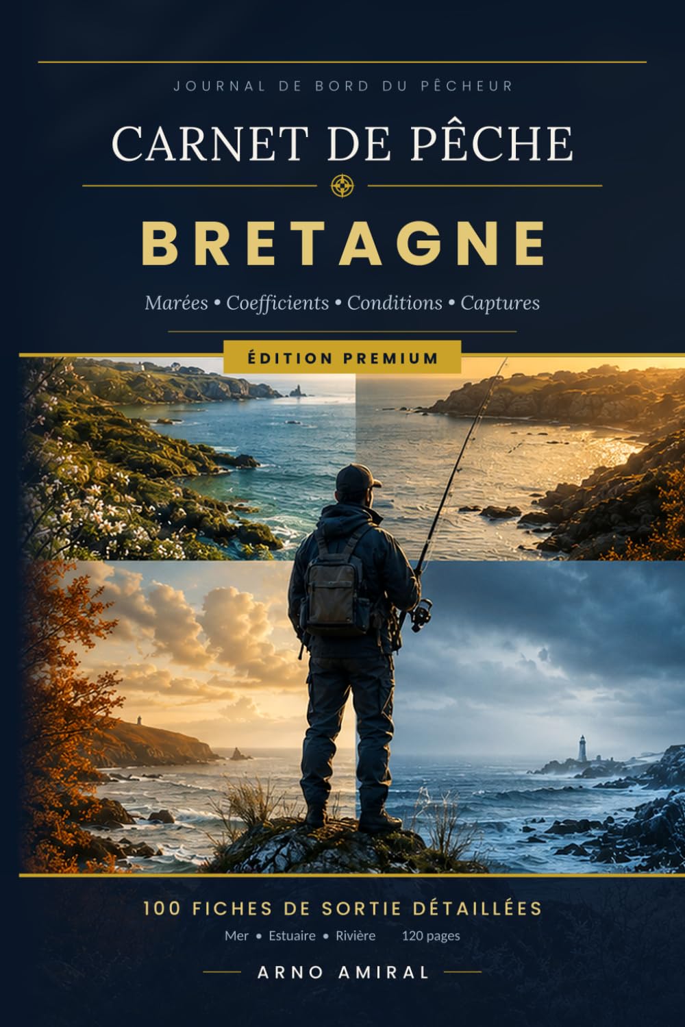 Carnet de Pêche Bretagne: Journal Complet des Conditions, Marées & Saisons | Idée Cadeau pour Pêcheurs (French Edition) baixar o livro de graça