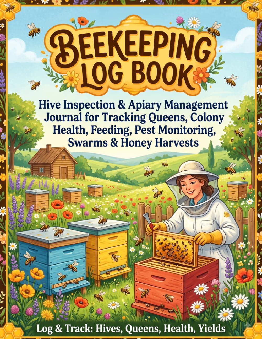 ler totalmente Beekeeping Log Book: Hive Inspection & Apiary Management Journal for Tracking Queens, Colony Health, Feeding, Pest Monitoring, Swarms & Honey Harvests