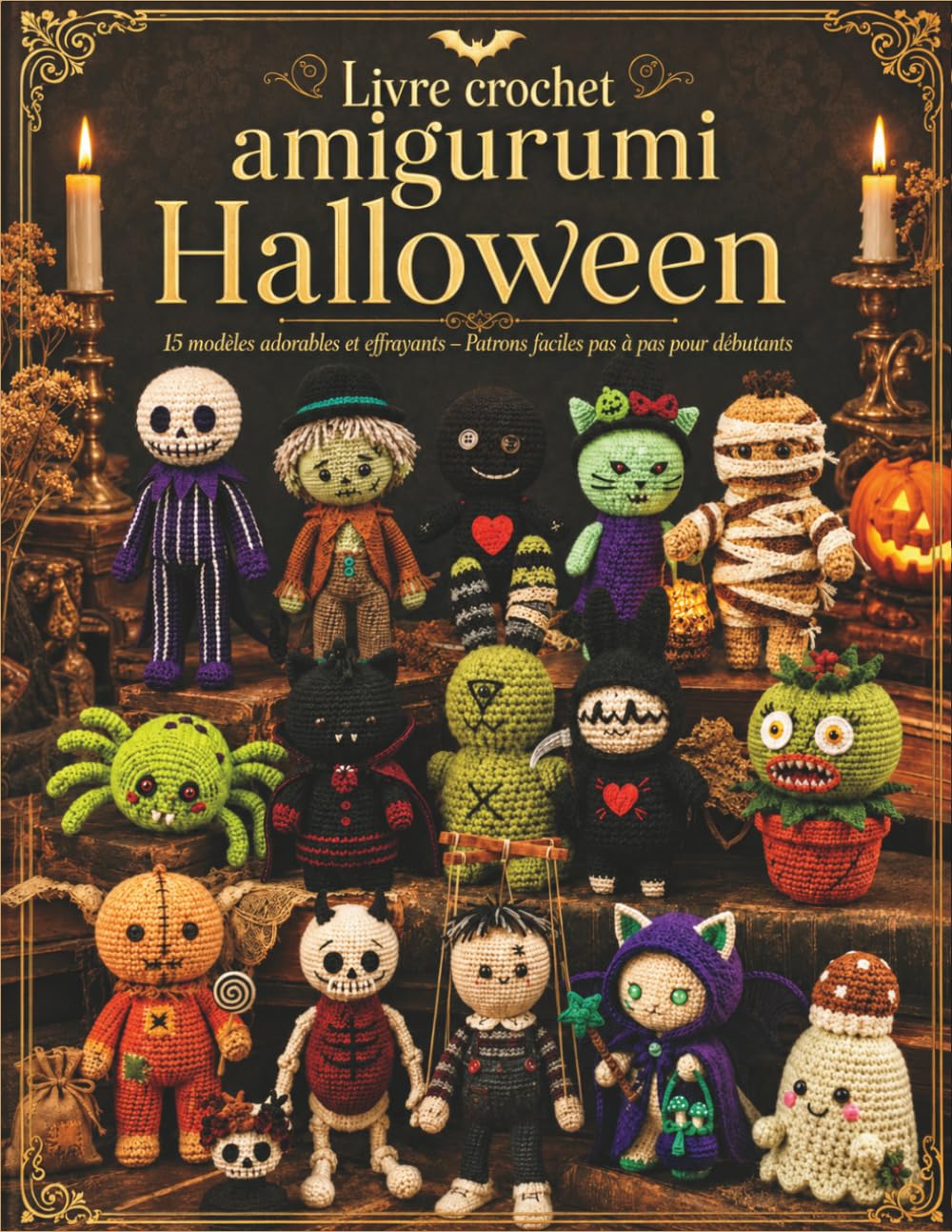 capítulo por capítulo baixar Livre Crochet Amigurumi Halloween: 15 Modèles adorables et effrayants – Patrons faciles pas à pas pour débutants (French Edition)