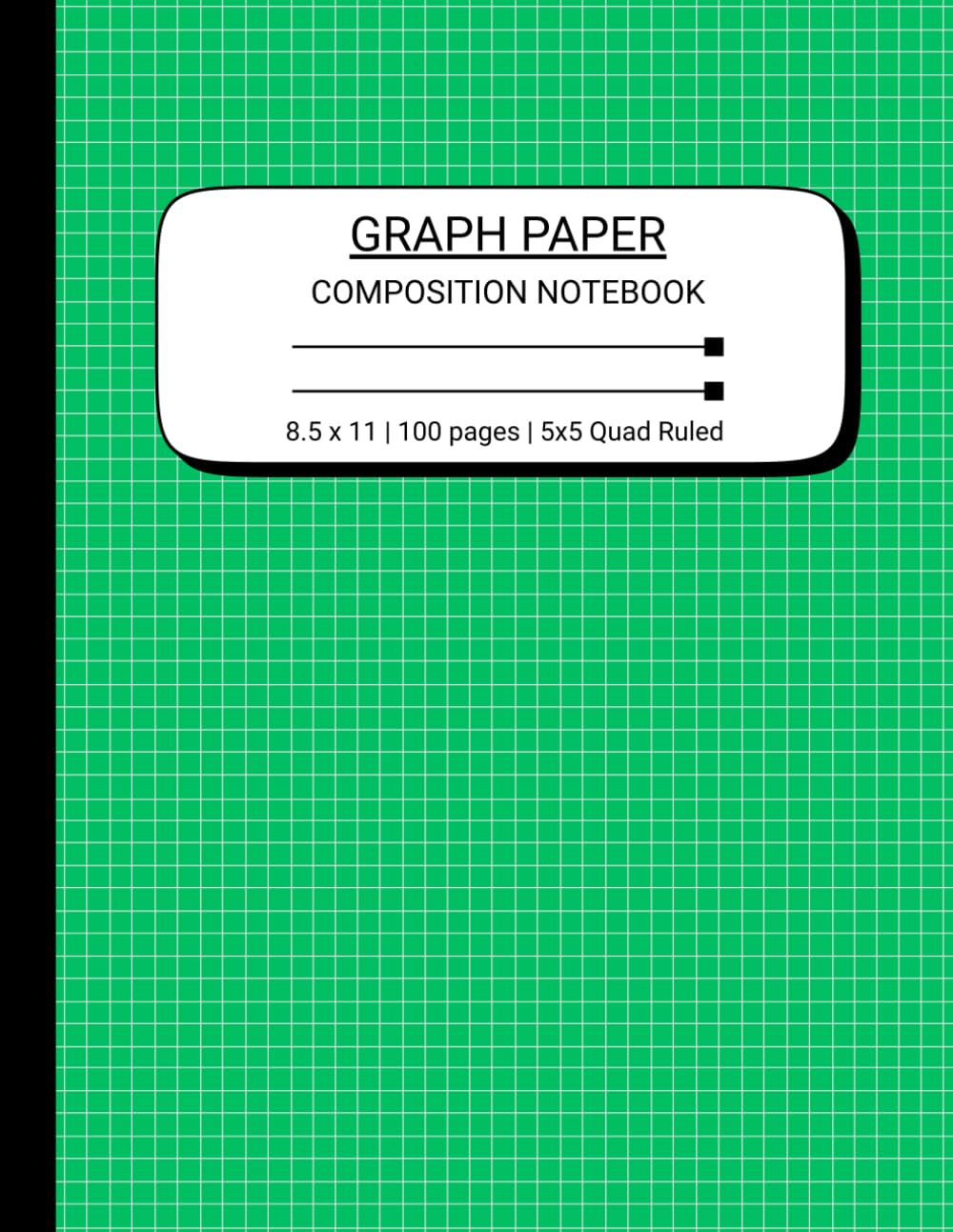 ler totalmente Green Graph Paper Journal for Math, Science, and Drawing: 8.5" x 11" Quad Ruled Notebook | 100 Sheets of 5x5 Grid Paper for Students, Engineers, and Creatives