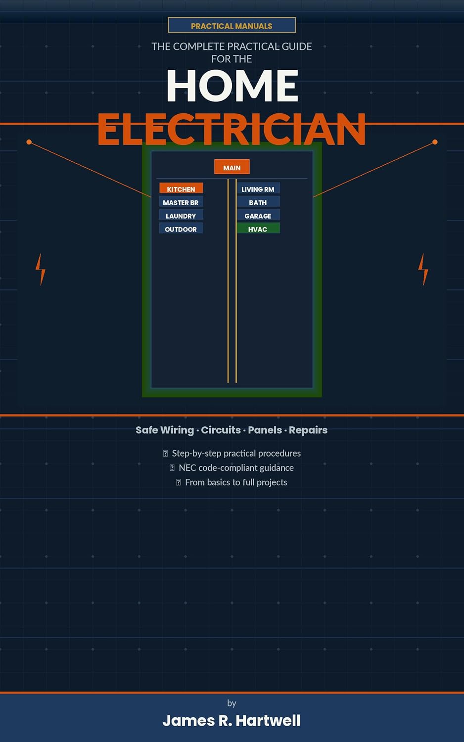 ler totalmente The Complete Practical Guide for the Home Electrician: Safe Wiring, Circuits, Panels & Repairs — Everything a Homeowner Needs to Know (Practical Manuals) (English Edition)